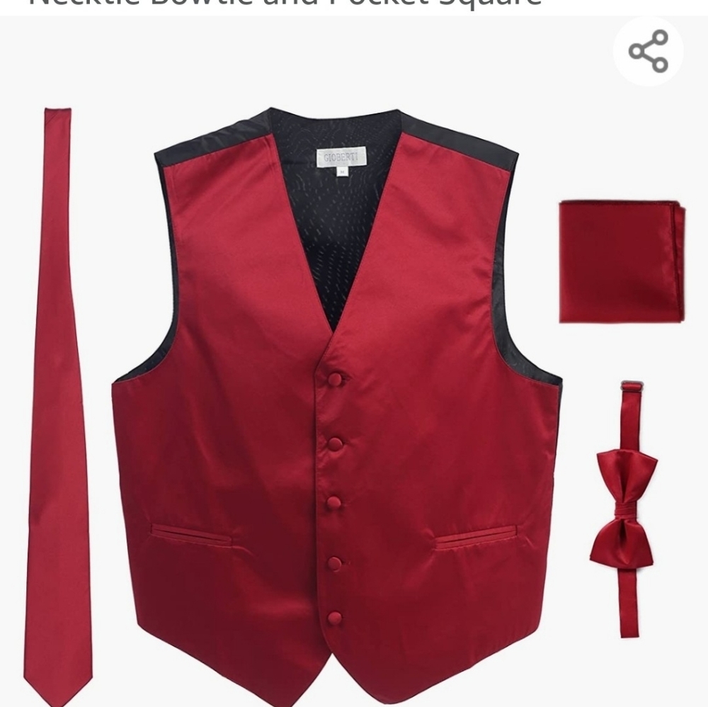 Gioberti Burgundy Vests